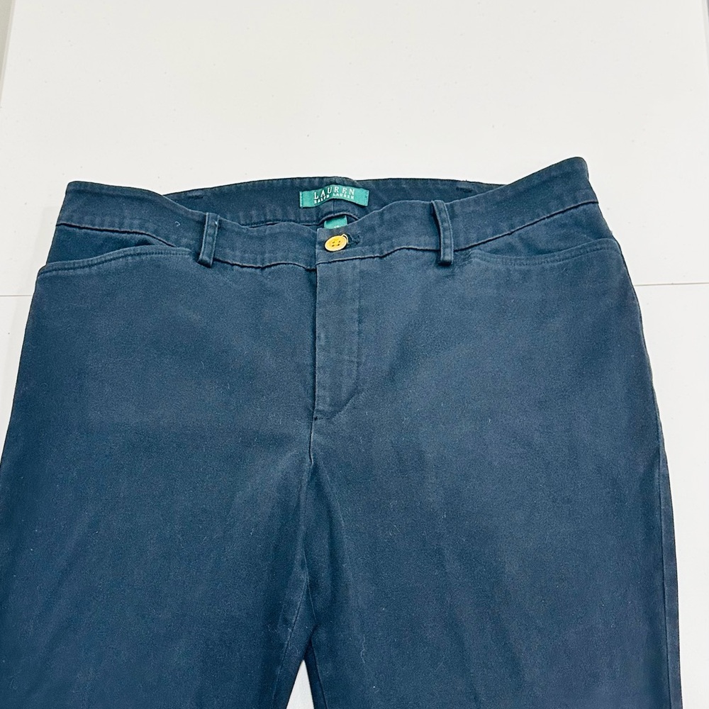 Lauren Ralph Lauren Women’s Size 12  Black Straight Leg Stretch Classic Pants